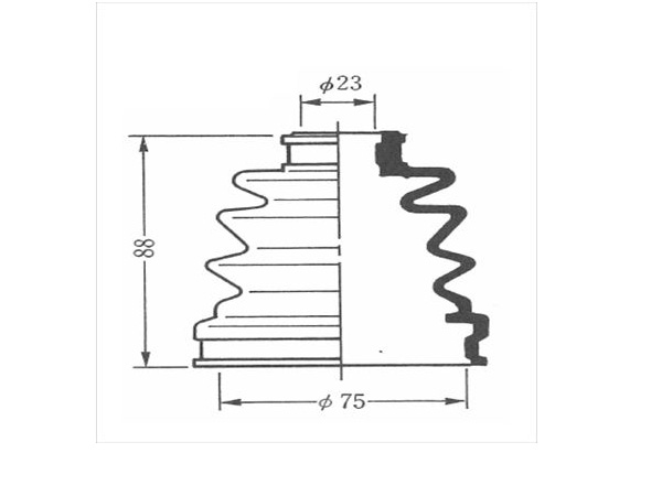 タイロッドエンド ミツビシ デリカトラック SKP2LM 右用
