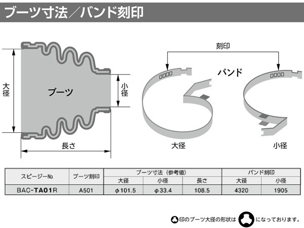 ハイラックス RZN169H RZN174H ドライブシャフトブーツ フロント