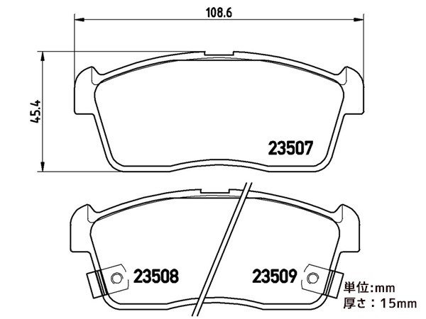 ブレンボ ブレーキパッド デリカ D:2 MB36S MB46S フロント ブラックパッド brembo P79012 15/12〜 送料無料の通販は