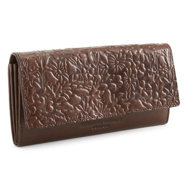 キャサリンハムネット 財布 長財布 茶(ブラウン) KATHARINE HAMNETT LONDON khp405-70 レディース 婦人 ギフト 定番 彼氏 彼女 プレゼント