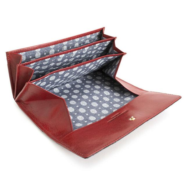 展示品箱なし キャサリンハムネット 財布 長財布 ワイン KATHARINE