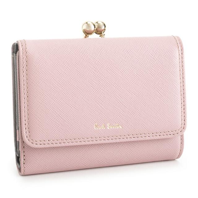 【美品】Paul Smithがま口折り財布（ピンク） 楽天市場】ポールスミス 財布 二つ折り財布 がま口財布 ピンク Paul