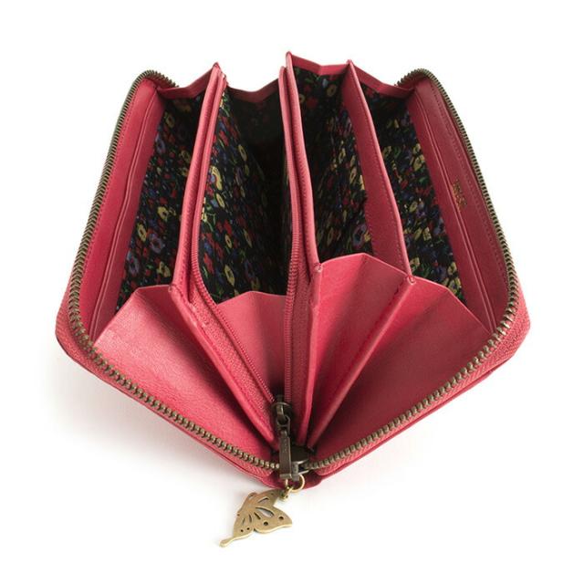 展示品箱なし アナスイ 財布 長財布 ラウンドファスナー ピンク ANNA SUI 313451-33 レディース 婦人_2
