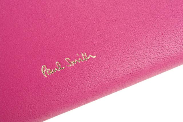 ポールスミス 財布 長財布 がま口財布 ピンク Paul Smith pwd515-24 レディース 婦人 ギフト 定番 彼氏 彼女 プレゼント