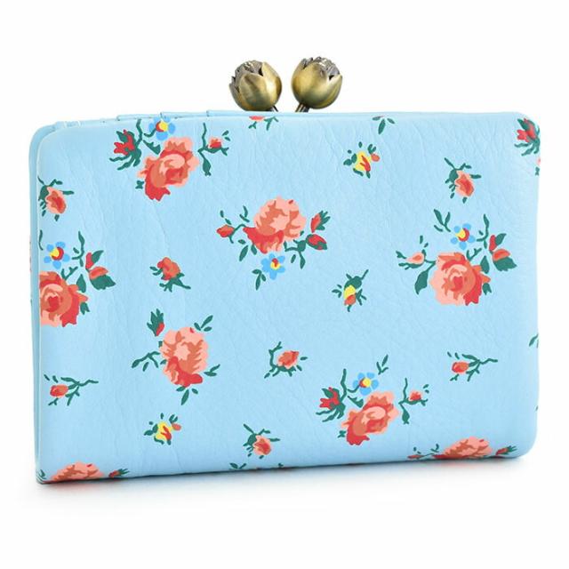 アナスイ 財布 二つ折り財布 がま口財布 ライトブルー ANNA SUI 314301-82 レディース 婦人 ギフト 定番 彼氏 彼女 プレゼント_1