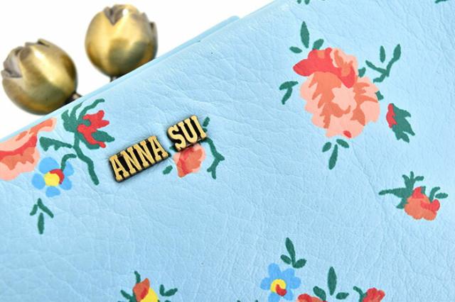 アナスイ 財布 二つ折り財布 がま口財布 ライトブルー ANNA SUI 314301-82 レディース 婦人 ギフト 定番 彼氏 彼女 プレゼント_7