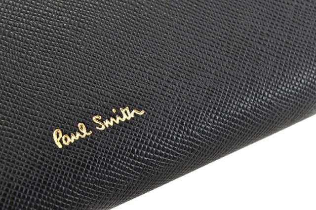 訳あり展示品箱なし ポールスミス 財布 長財布 がま口財布 黒(ブラック) Paul Smith pwd525-10 b レディース 婦人_4