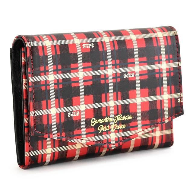 サマンサタバサ マルチパスケース 名刺入れ カードケース 赤(レッド) SamanthaThavasaPetitChoice 26001-30 レディース 婦人 ギフト 定番 彼氏 彼女 プレゼント