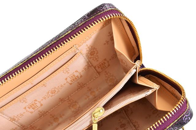 展示品箱なし アナスイ 財布 長財布 お財布ショルダーバッグ お財布ポシェット お財布バッグ ウォレットバッグ ラウンドファスナー ショルダーベルト付き 濃紫(パープル) ANNA SUI 310497-96 レディース 婦人_4