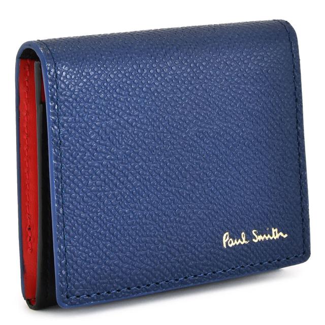 ポールスミス 財布 小銭入れ ケース 青(ブルー) Paul Smith psc411-30 メンズ 紳士 ギフト 定番 彼氏 彼女 プレゼント