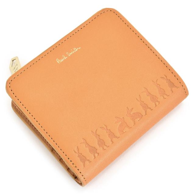 展示品箱なし ポールスミス 財布 二つ折り財布 L字ファスナー ベージュ Paul Smith pwd873-90 レディース 婦人