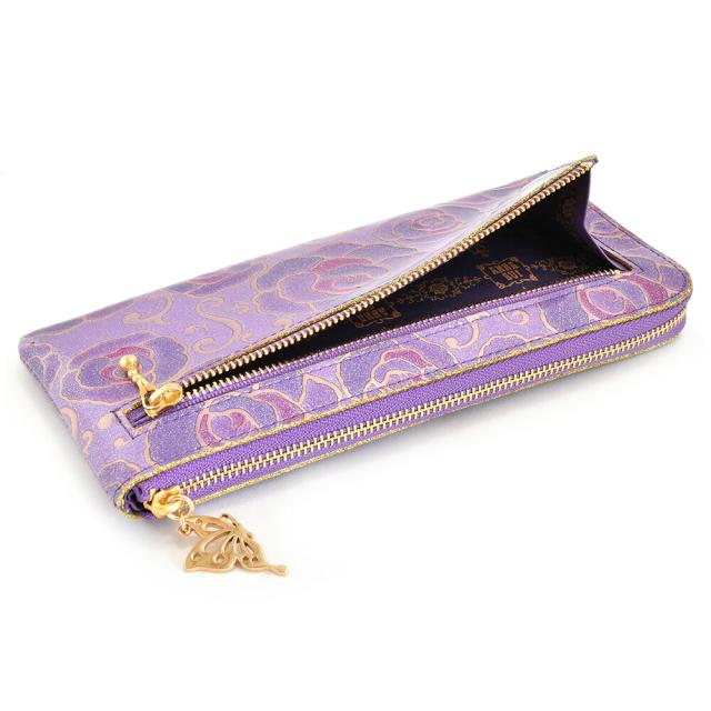 展示品箱なし アナスイ 財布 長財布 L字ファスナー 紫(パープル) ANNA
