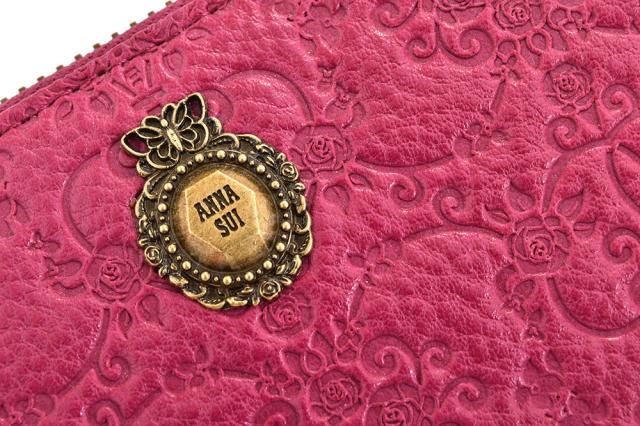 展示品箱なし アナスイ 財布 長財布 ラウンドファスナー マゼンダ ANNA