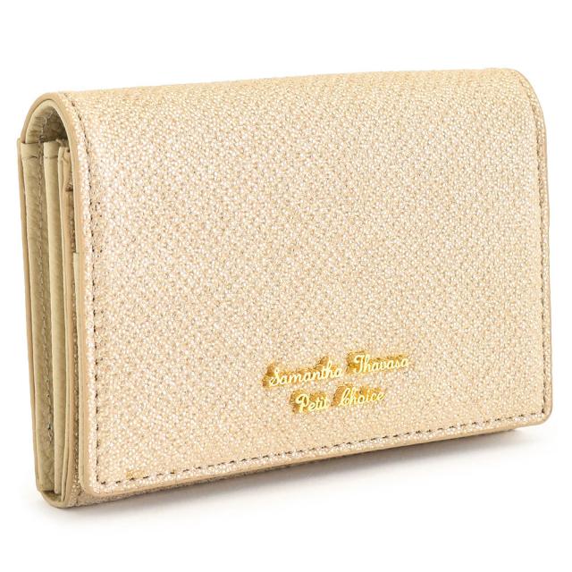 サマンサタバサ 名刺入れ カードケース パスケース ベージュ SamanthaThavasaPetitChoice 60041-41 レディース 婦人 ギフト 定番 彼氏 彼女 プレゼント