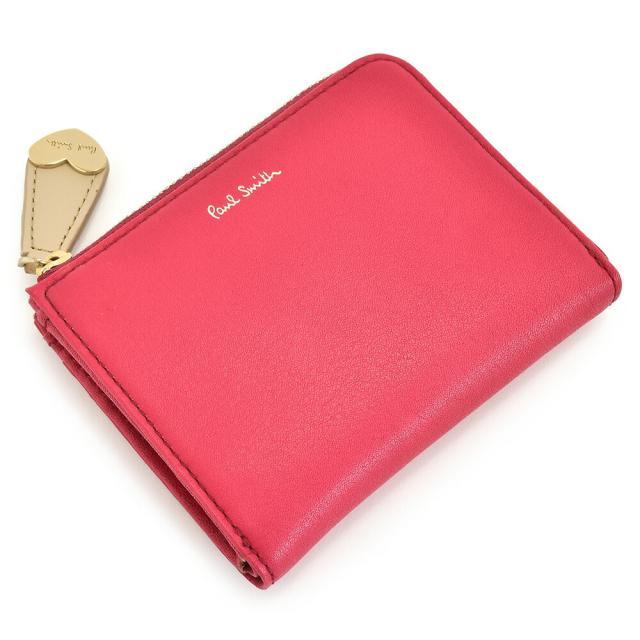 ポールスミス 財布 コンパクト財布 ミニ財布 ワイン Paul Smith pwu912-80 レディース 婦人 ギフト 定番 彼氏 彼女 プレゼント