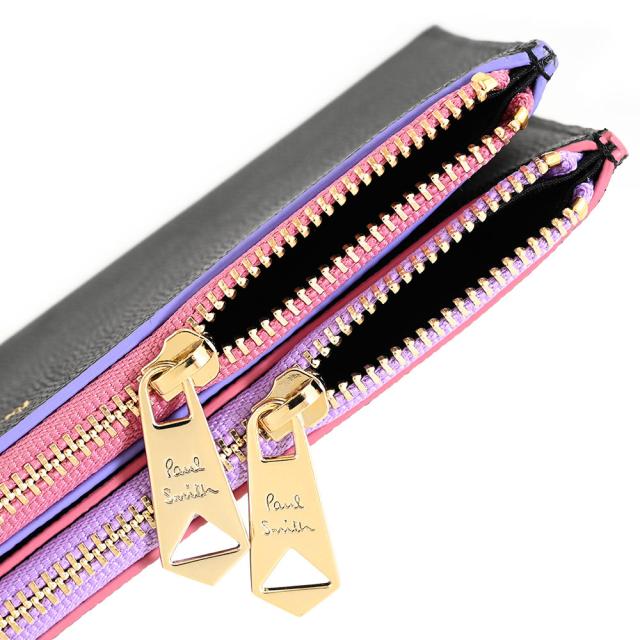 ポールスミス 財布 長財布 ファスナー財布 黒(ブラック) Paul Smith bpw254-10 レディース 婦人 ギフト 定番 彼氏 彼女 プレゼント_4