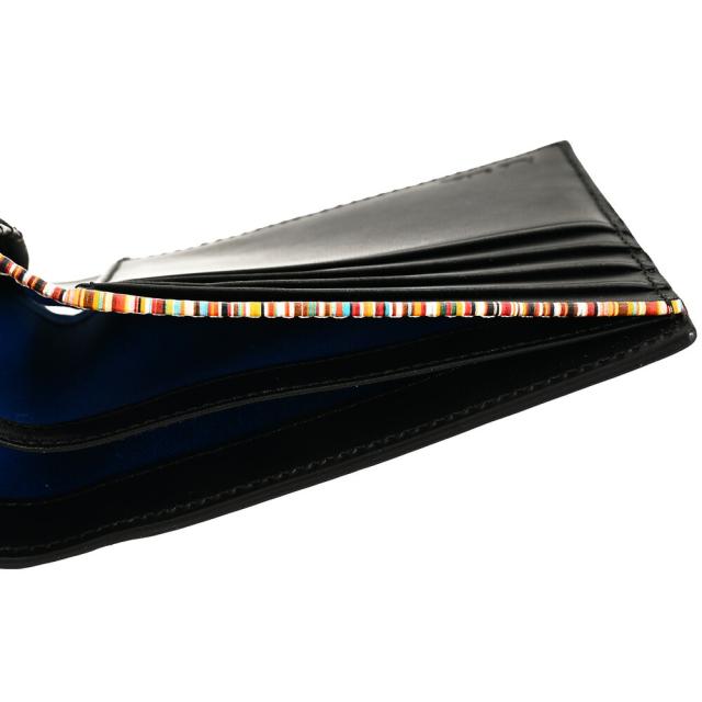 展示品箱なし ポールスミス 財布 二つ折り財布 カード&札 黒(ブラック) Paul Smith psc484-10 メンズ 紳士_3