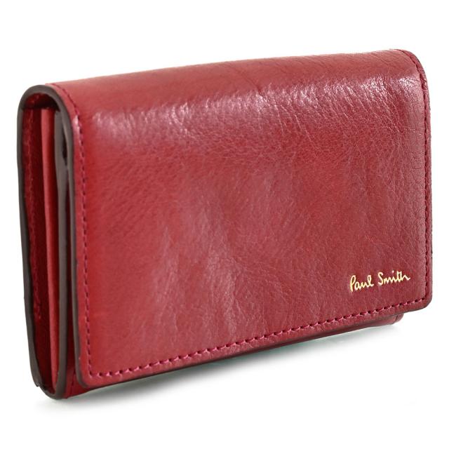 展示品箱なし ポールスミス 名刺入れ カードケース 赤(レッド) Paul Smith psq042-20 メンズ 紳士