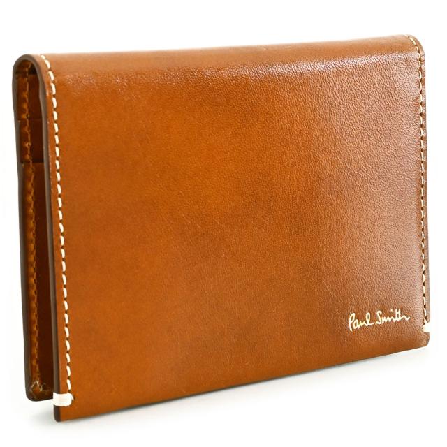 ポールスミス パスケース 定期入れ 茶(ブラウン) Paul Smith psq141-70 メンズ 紳士 ギフト 定番 彼氏 彼女 プレゼント