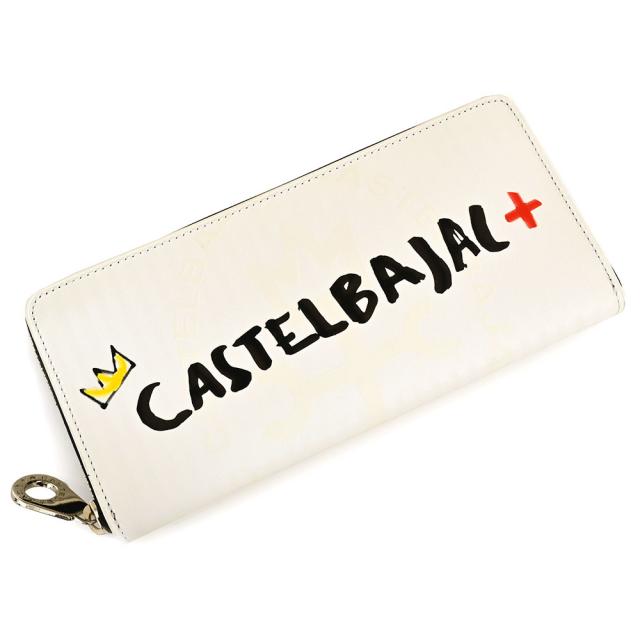 カステルバジャック 財布 長財布 ラウンドファスナー 白(ホワイト) CASTELBAJAC 078615 メンズ 紳士 ギフト 定番 彼氏 彼女 プレゼント