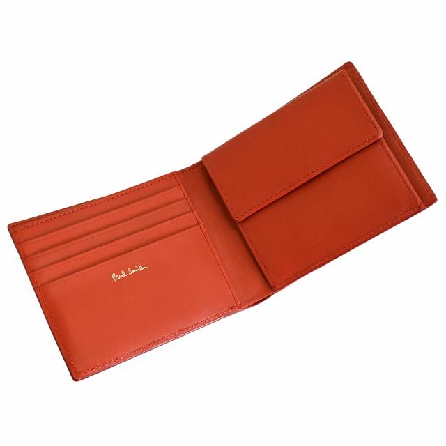 ポールスミス Paul smith 牛革 2つ折り財布 人気デザイン レンガ ポールスミス Paul smith 牛革 2つ折り財布 人気デザイン レンガ