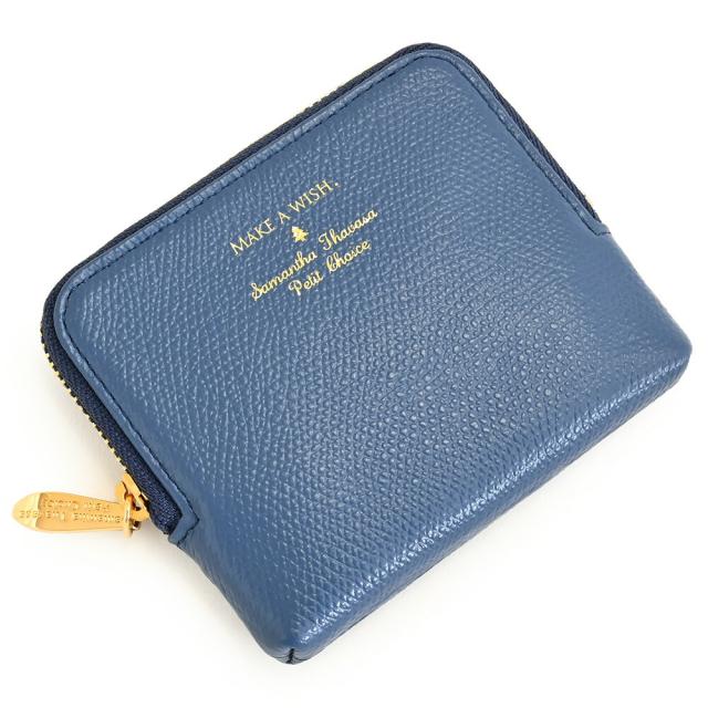 サマンサタバサ 財布 小銭入れ ケース ファスナー 紺(ネイビー) SamanthaThavasaPetitChoice 65832-80 レディース 婦人 ギフト 定番 彼氏 彼女 プレゼント