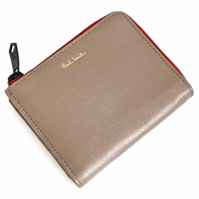 展示品箱なし ポールスミス 財布 二つ折り財布 L字ファスナー トープ Paul Smith bpw044-13 レディース 婦人