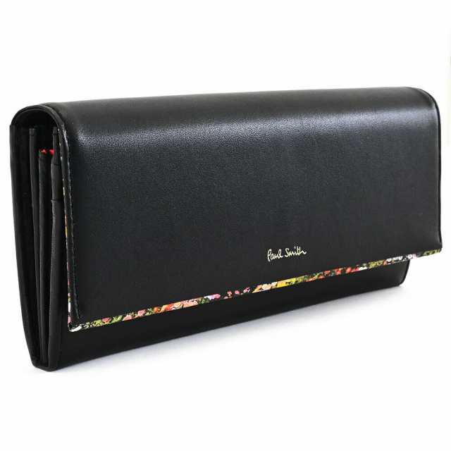 ポールスミス 財布 長財布 黒(ブラック) Paul Smith bpw104-10 レディース 婦人 ギフト 定番 彼氏 彼女 プレゼント