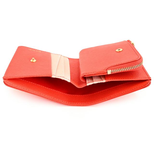 展示品箱なし ポールスミス 財布 二つ折り財布 L字ファスナー コラル