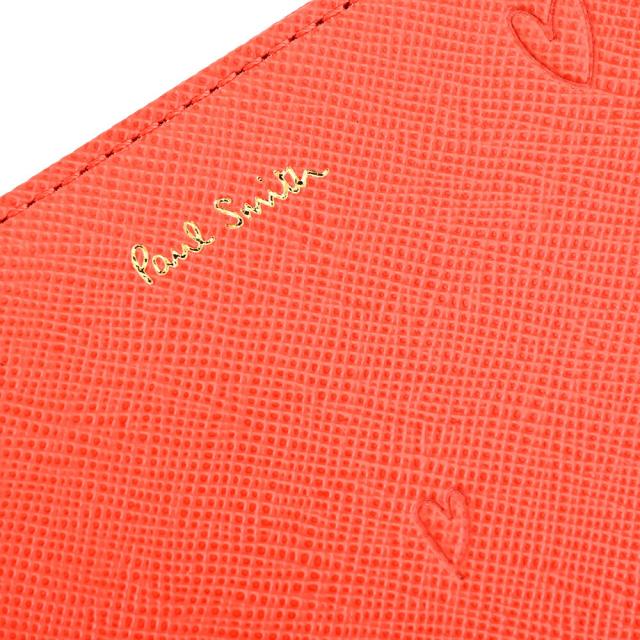 展示品箱なし ポールスミス 財布 二つ折り財布 L字ファスナー コラル Paul Smith pwd793-20 レディース 婦人 展示品箱なし ポールスミス 財布 二つ折り財布 L字ファスナー コラル