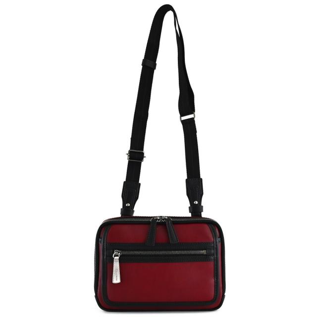 フジタカ バッグ ショルダーバッグ セカンドバッグ ハンディポーチ 赤(レッド) FUJITAKA 045251 メンズ 紳士 ギフト 定番 彼氏 彼女 プレゼント