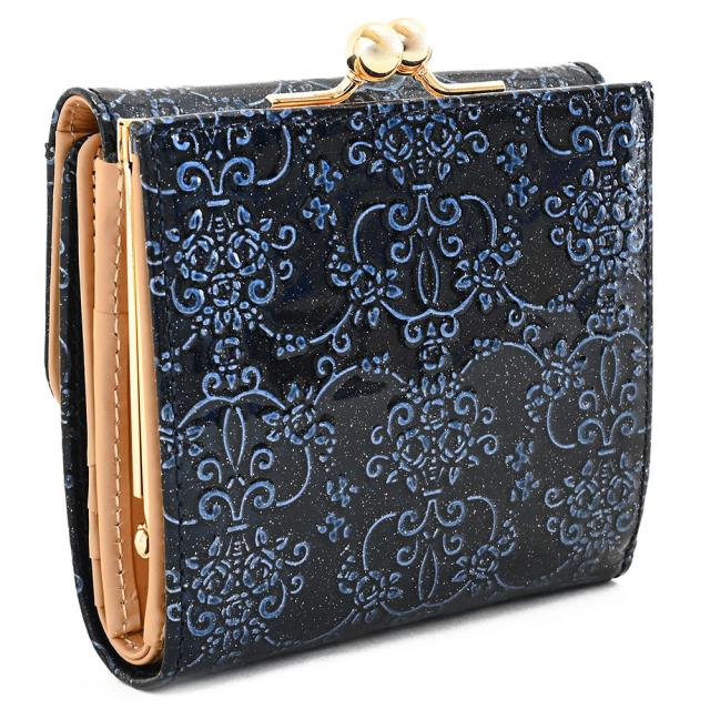 アナスイ 財布 二つ折り財布 がま口財布 濃紺(ネイビー) ANNA SUI 314161-84 レディース 婦人 ギフト 定番 彼氏 彼女 プレゼント_1
