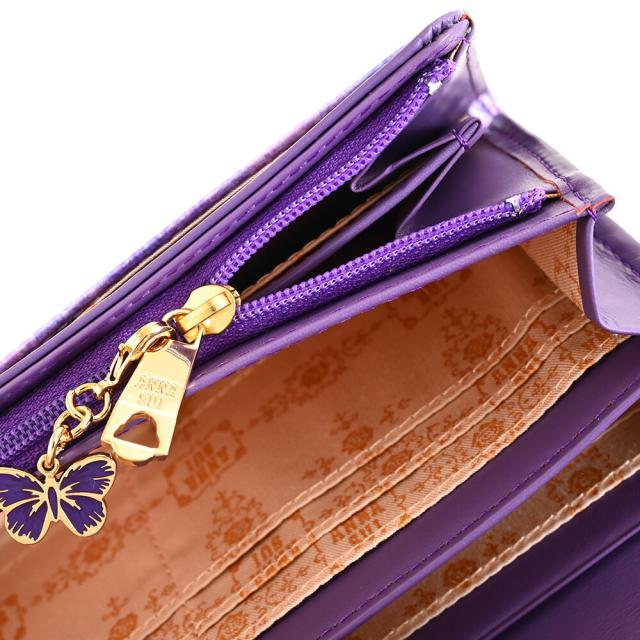 展示品箱なし アナスイ 財布 長財布 ラベンダー ANNA SUI 316910-92
