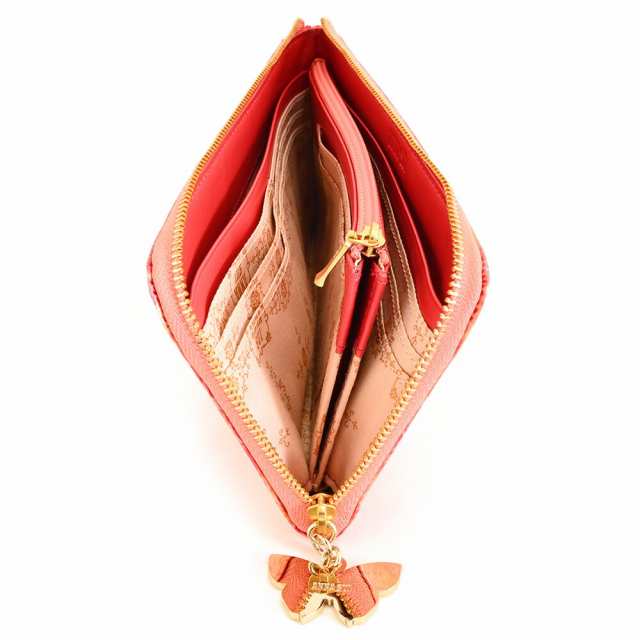 展示品箱なし アナスイ 財布 長財布 L字ファスナー ピンク ANNA