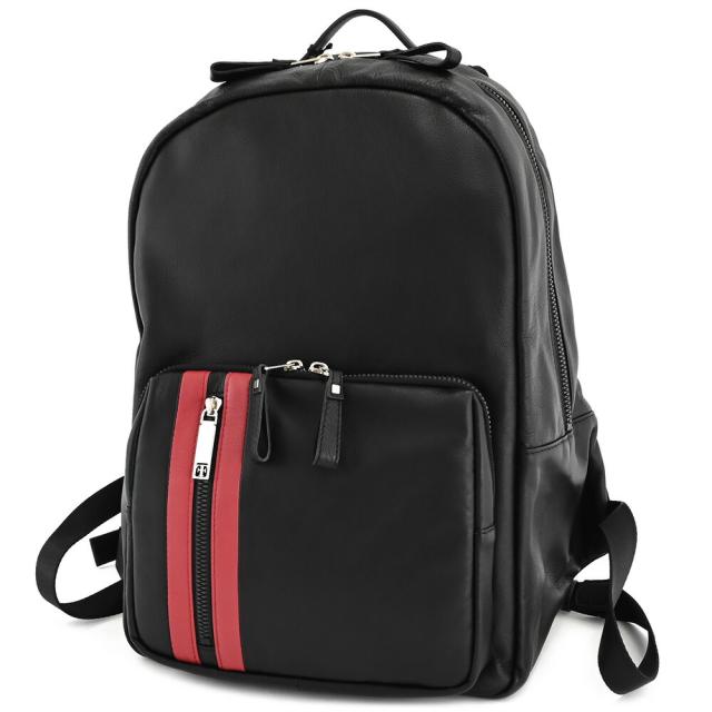 フジタカ バッグ リュックサック 黒(ブラック)×赤(レッド) FUJITAKA 635702 メンズ 紳士 ギフト 定番 彼氏 彼女 プレゼント