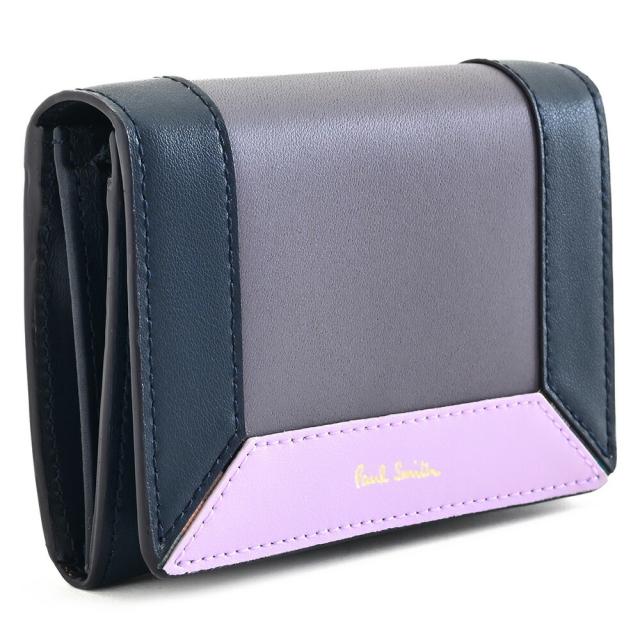 ポールスミス 財布 二つ折り財布 小銭入れ ケース 灰(グレー) Paul Smith bpw272-13 レディース 婦人 ギフト 定番 彼氏 彼女 プレゼント