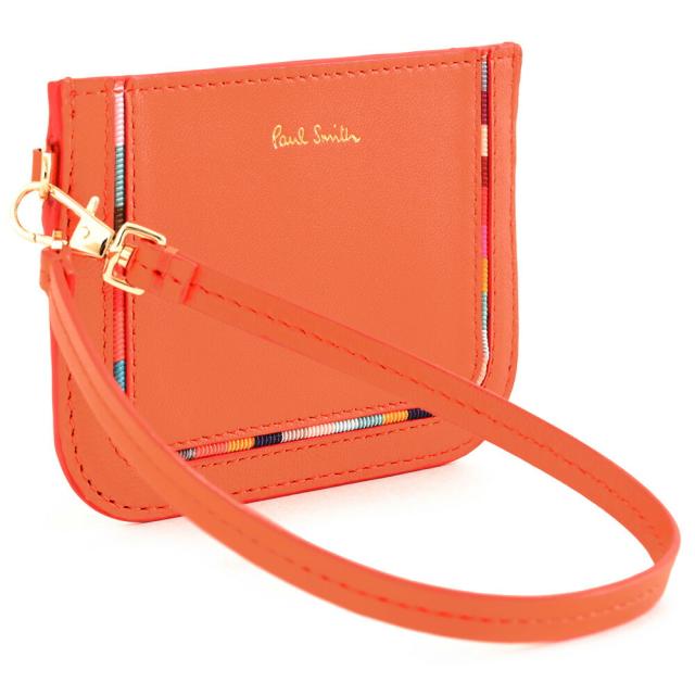 展示品箱なし ポールスミス パスケース 定期入れ ポップレッド(オレンジっぽいお色です) Paul Smith bpw280-20 レディース 婦人