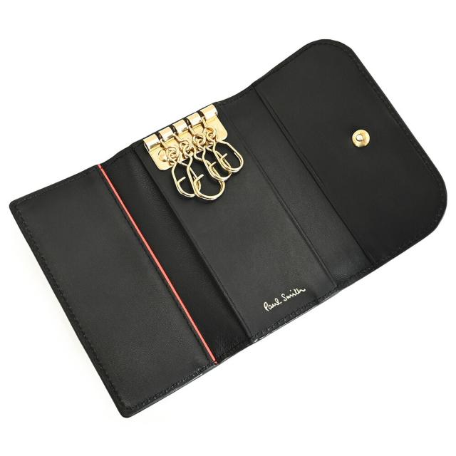 ポールスミス キーケース 黒(ブラック) Paul Smith bpw281-10 レディース 婦人 ギフト 定番 彼氏 彼女 プレゼント