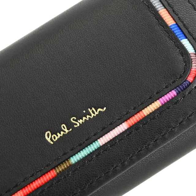 ポールスミス キーケース 黒(ブラック) Paul Smith bpw281-10 レディース 婦人 ギフト 定番 彼氏 彼女 プレゼント