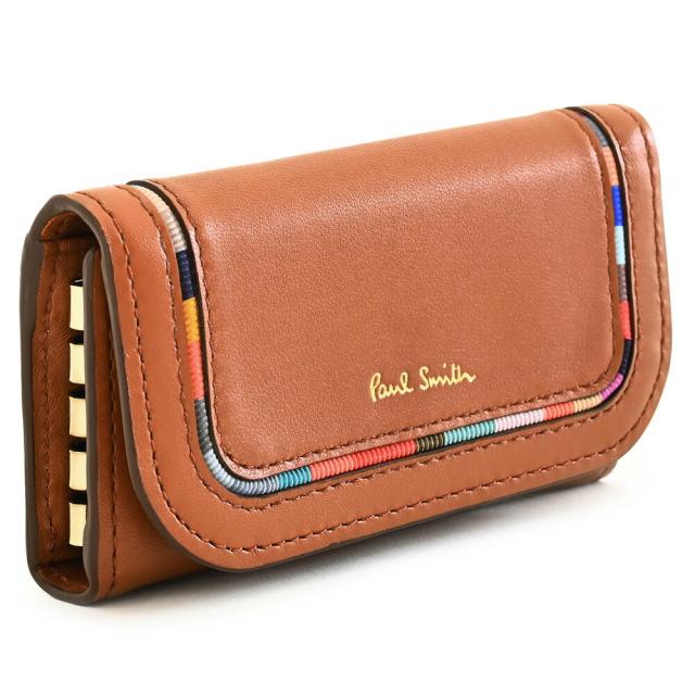 ポールスミス キーケース タン(ブラウン系) Paul Smith bpw281-75 レディース 婦人 ギフト 定番 彼氏 彼女 プレゼント