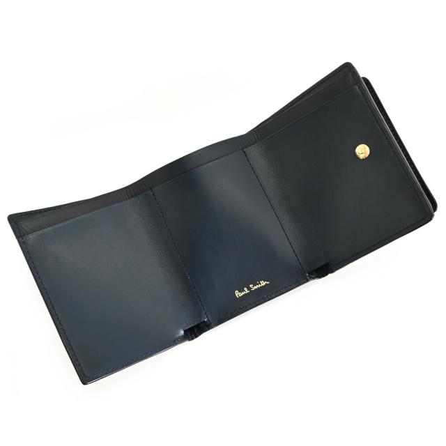 ポールスミス 財布 三つ折り財布 紺(ネイビー) Paul Smith pwd653-30 レディース 婦人 ギフト 定番 彼氏 彼女 プレゼント_2