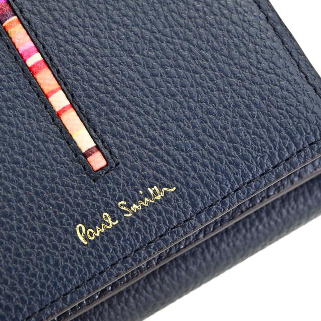 ポールスミス 財布 三つ折り財布 紺(ネイビー) Paul Smith pwd653-30 レディース 婦人 ギフト 定番 彼氏 彼女 プレゼント_6