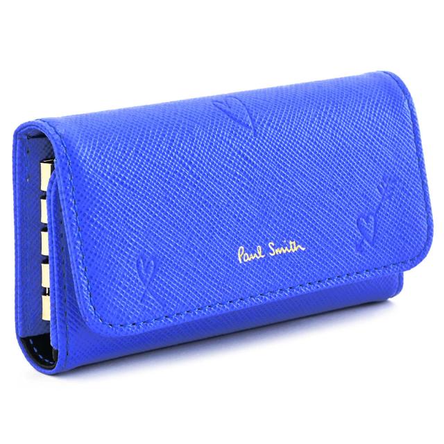 ポールスミス キーケース 青(ブルー) Paul Smith pwd791-30 レディース 婦人 ギフト 定番 彼氏 彼女 プレゼント