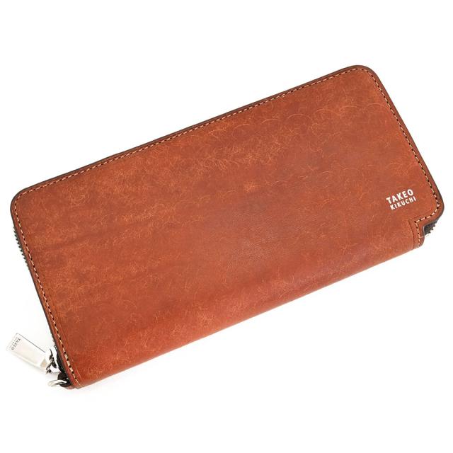 タケオキクチ 財布 長財布 ラウンドファスナー 茶(ブラウン) TAKEO KIKUCHI 780605 メンズ 紳士 ギフト 定番 彼氏 彼女 プレゼント