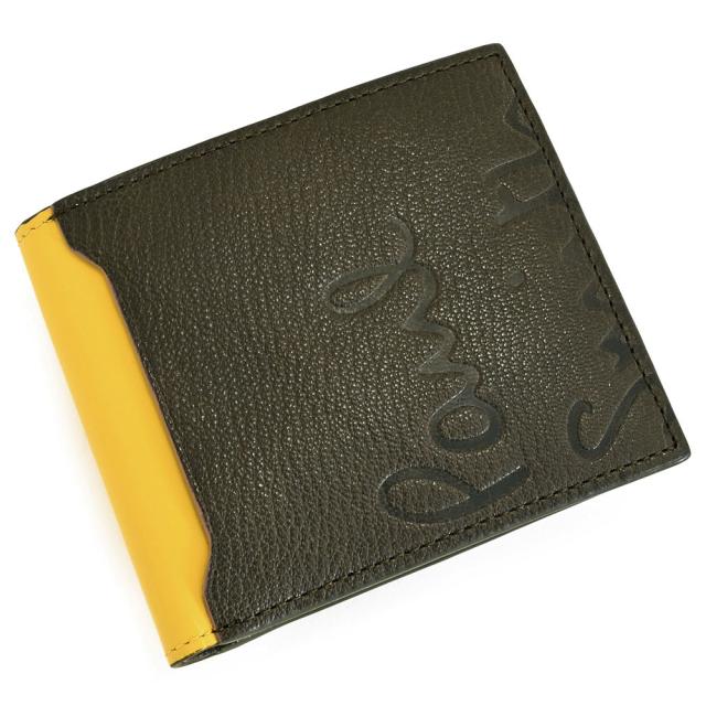 ポールスミス 財布 二つ折り財布 カーキ Paul Smith bps383-54 メンズ 紳士 ギフト 定番 彼氏 彼女 プレゼント