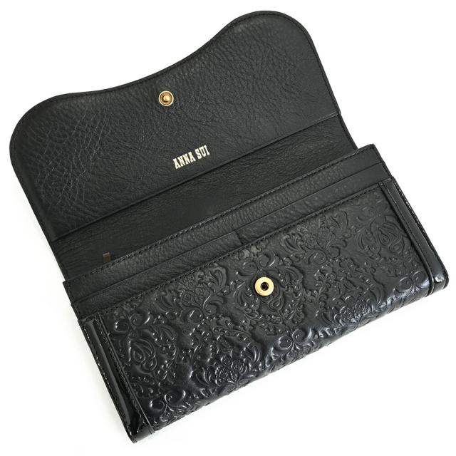 アナスイ 財布 長財布 がま口財布 黒(ブラック) ANNASUI 316110-10 k 