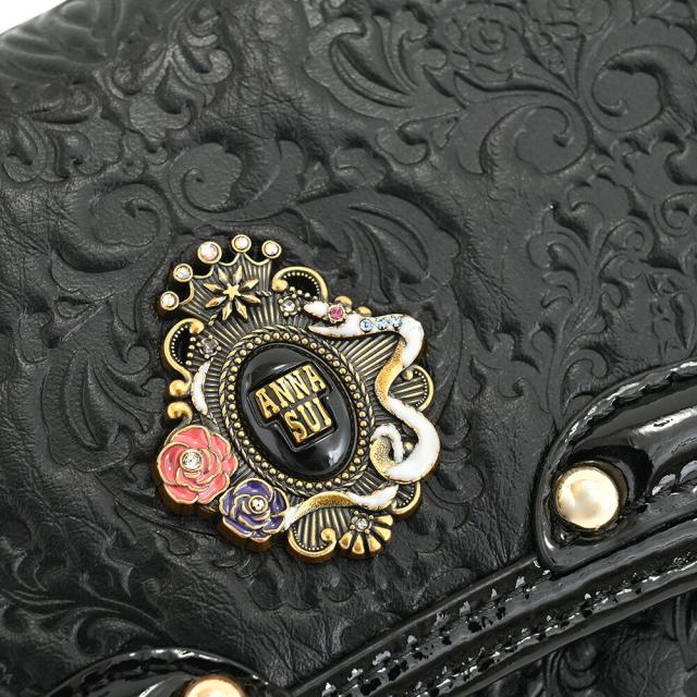 アナスイ 財布 長財布 がま口財布 黒(ブラック) ANNASUI 316110-10 k