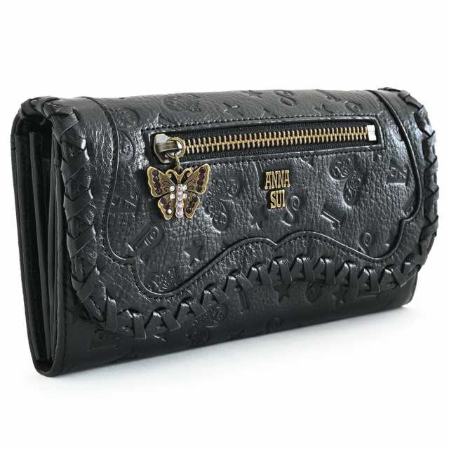 アナスイ 財布 長財布 黒(ブラック) ANNA SUI 316530-10 k レディース 婦人 ギフト 定番 彼氏 彼女 プレゼント