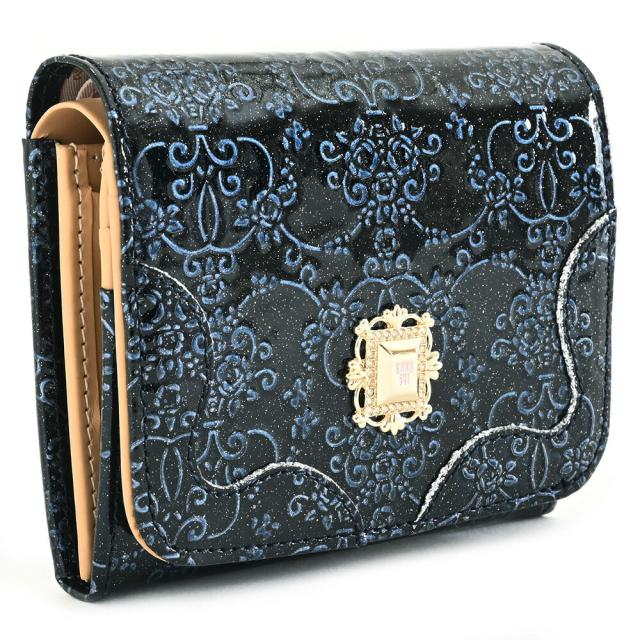 アナスイ 財布 二つ折り財布 紺(ネイビー) ANNA SUI 316904-84 k レディース 婦人の通販は