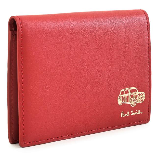 ポールスミス 財布 二つ折り財布 ミニ財布 コンパクト財布 赤(レッド